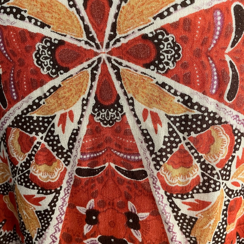 Vince Camuto Multicolored Bohemian Paisley Wrap W/Arm Holes OSFM - Picture 9 of 12